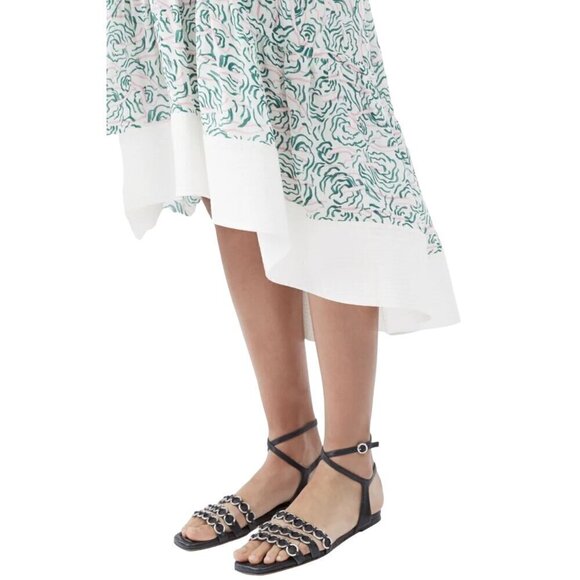 3.1 Phillip Lim Stitched Hem High Low Dress in Green 0 Womens - Picture 3 of 13